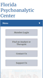 Mobile Screenshot of floridapsychoanalytic.org